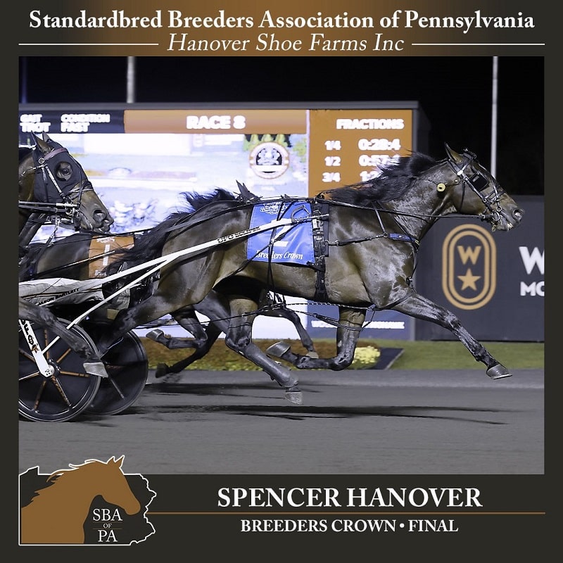 SPENCER HANOVER Pennsylvania dominates the 2025 Breeder's Crown-SPENCER HANOVER
